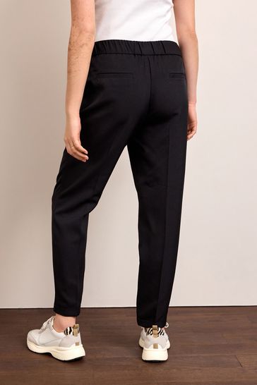 Black tapered deals trousers womens