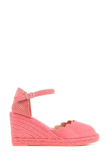 Red espadrilles wedges hotsell uk