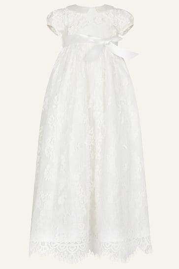 Monsoon Natural Baby Provenza Silk Christening Gown