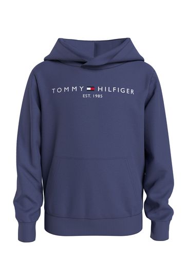 Tommy Hilfiger Blue Essential Logo Hoodie