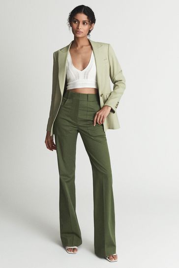 Bright flared trousers clearance