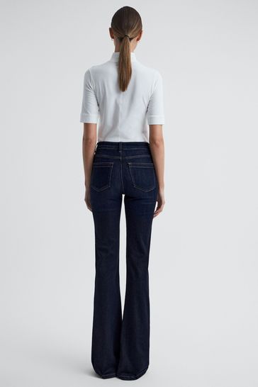 Buy Reiss Dark Indigo Beau Petite High Rise Skinny Flared Jeans from Next Turkey