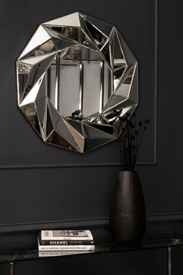 Libra Tessellated Geometric Wall Mirror