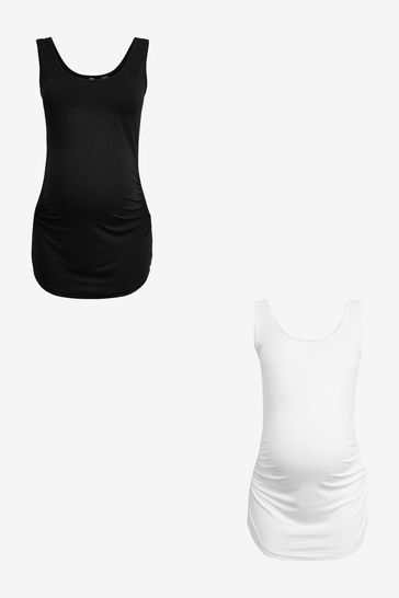 Seraphine Black Maternity & Nursing Tops - Twin Pack