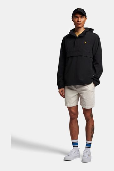 Buy Lyle Scott Black Mesh Backed Nylon Overhead Jacket from Next