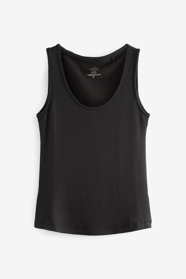 Black Next Elements Brushed Thermal Vests 2 Pack