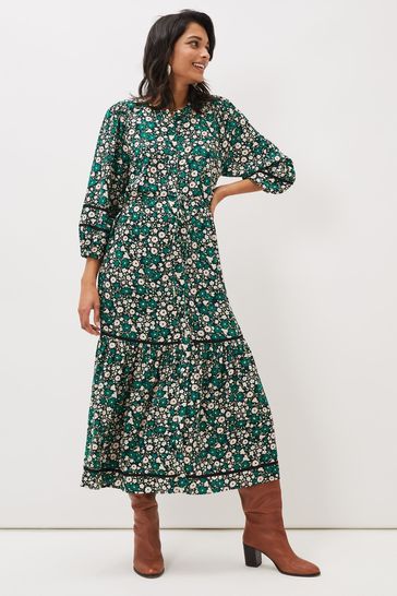 Phase Eight Natural Multi Ava Floral Midaxi Dress
