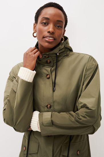 Buy Phase Eight Green Chloe Longline Parka Coat from Next Ireland