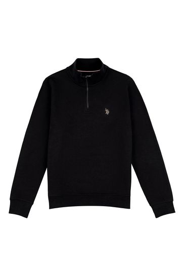 All black deals polo sweater
