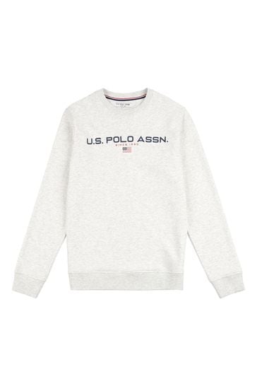 Us polo white top sweatshirt