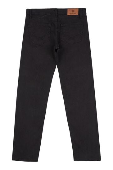 U.S. Polo Assn Black USPA Woven Trousers