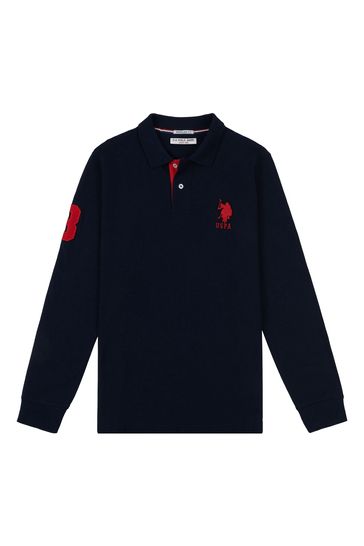 Us polo long sleeve t shirts on sale