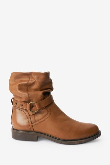 Tan slouch on sale ankle boots