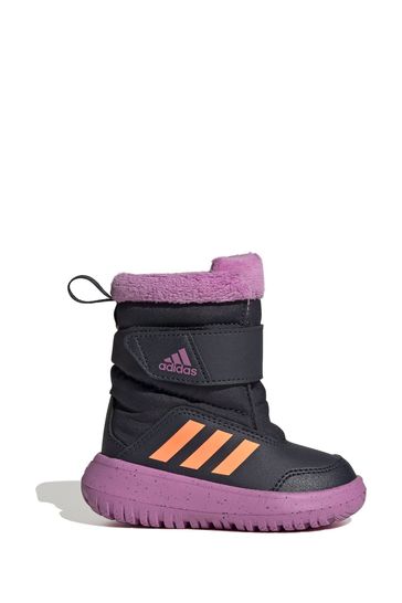 adidas Blue Infant Winterplay Boots Trainers