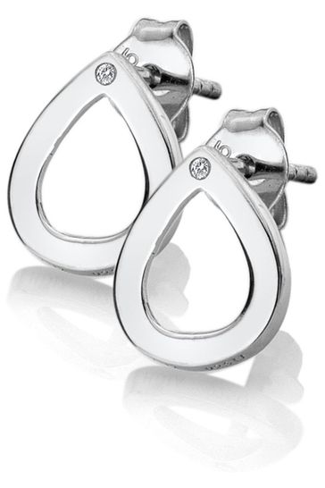 Hot Diamonds Silver Diamond Amulet Teardrop Earrings