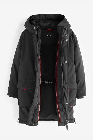 Boys black parka outlet