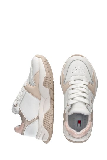 Buy Tommy Hilfiger White Low Cut Lace Up Sneakers from Next Luxembourg