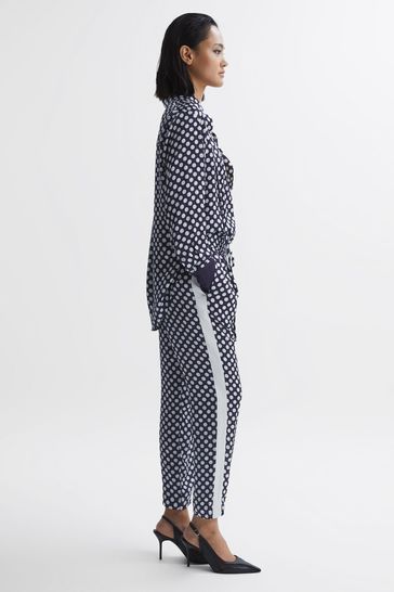 White polka sale dot trousers