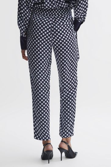 White polka sale dot trousers