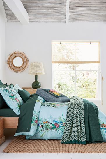 Buy Ted Baker Opal Blue Tropical Elevations 220 Thread Count Cotton Sateen Duvet Cover from Next Ireland