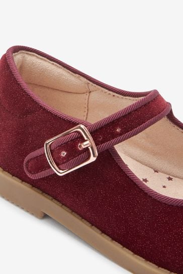 Red velvet shop mary janes