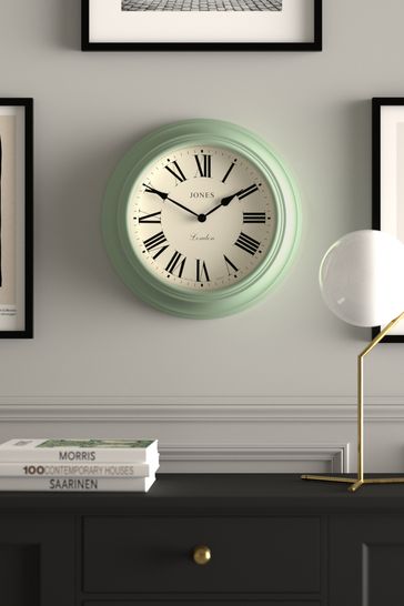 Jones Clocks Cream Pepper Grey Wall Clock