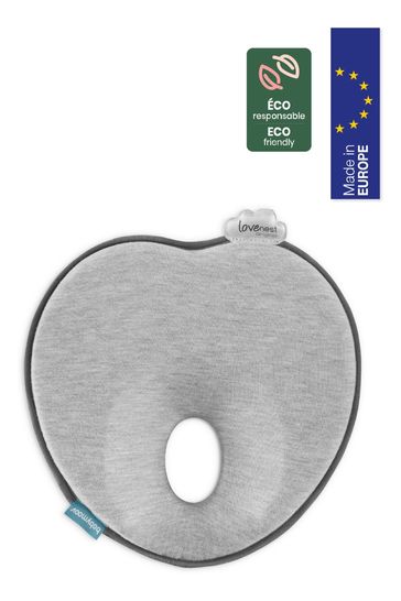 Babymoov Lovenest Grey Organic Cotton Anti Flat Head Babymoov Lovenest  Organic Cotton Anti Flat Head Baby Pillow