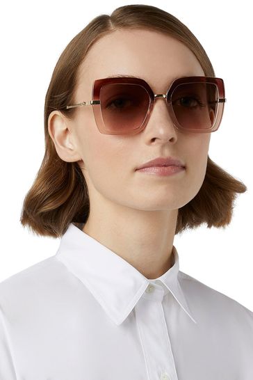 Buy Dune London Ginjer Oversized Square Glam Sunglasses from Next