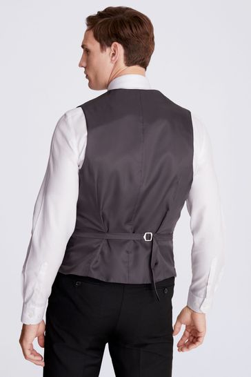 Buy MOSS Black Tailored Stretch Suit Waistcoat from Next Bahrain