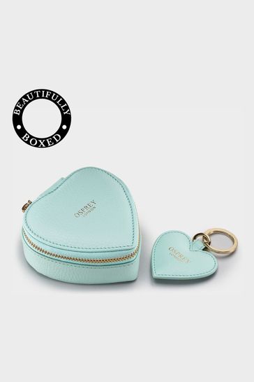 Buy OSPREY LONDON The Tilly Heart Leather Trinket and Keyring Gift Set from Next Denmark