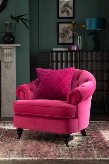 Pink armchair next clearance