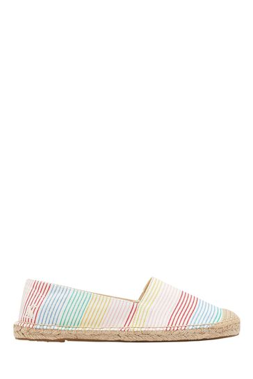 Joules Blue Shelbury Espadrilles With Embroided Details