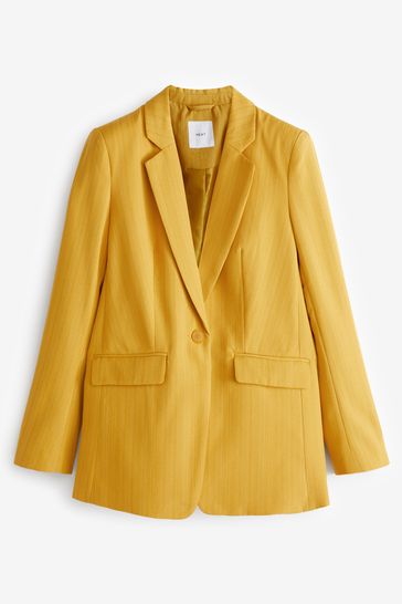 Yellow blazer coat sale