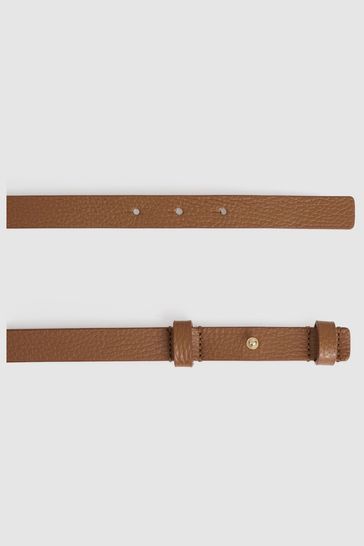 Reiss gold sale belt