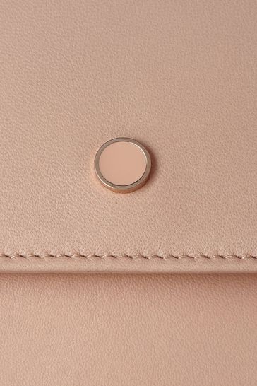 Blush leather clutch outlet