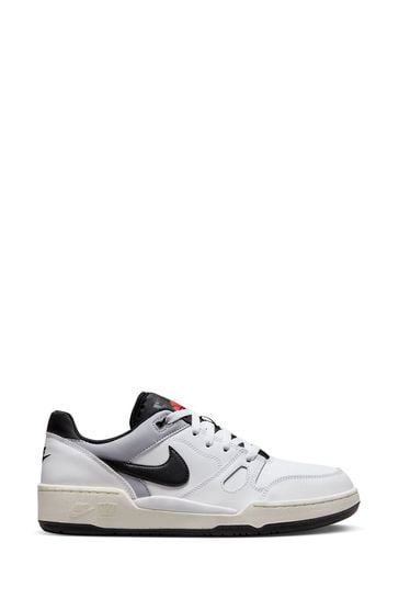 Nike White/Black Full Force Low Trainers