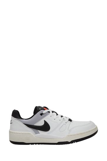 Nike White/Black Full Force Low Trainers