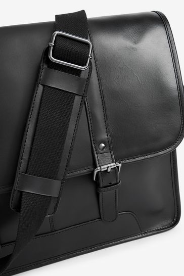 Black side bag mens discount