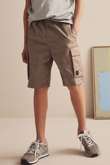 Taupe Brown Cargo Shorts (3-16yrs)