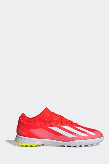 adidas Red/White X Crazyfast League Turf Kids Football Boots