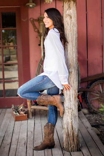 Buy Ariat Brown Heritage Western R Toe 