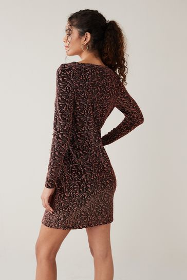 Dress sales jacquard glitter