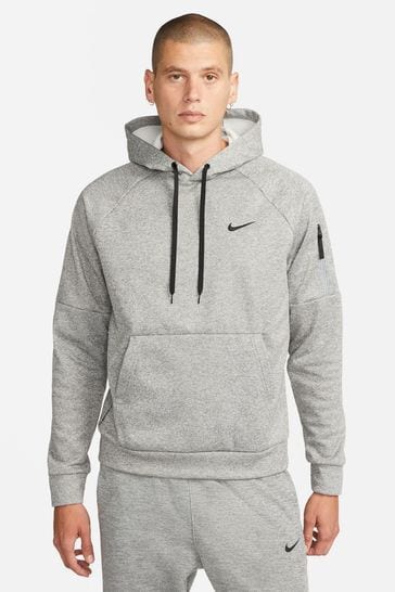 Nike Dark Grey Therma-FIT Pullover Training Hoodie