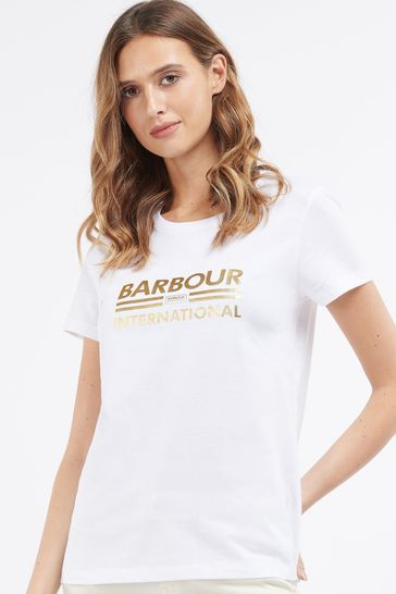 Ladies barbour t shirts hot sale