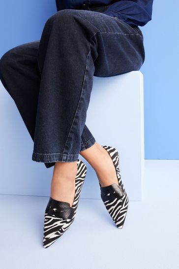 Buy Zebra Forever Comfort Point Toe Shoes from Next Luxembourg