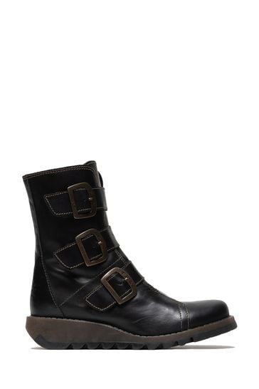 Fly London Scop Black Boots