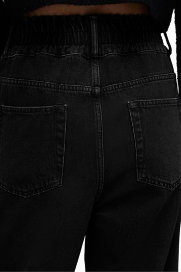 Buy AllSaints Womens Black Hailey Cropped Jeans from Next Luxembourg