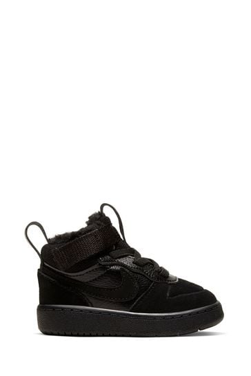 Nike Black Court Borough Mid Infant Boots