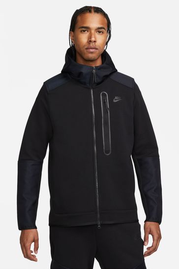Nike Black Tech Fleece Overlay Jacket
