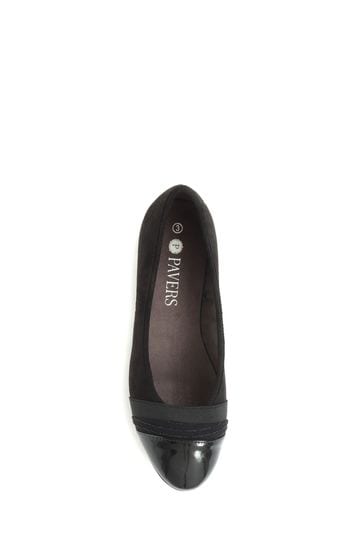 Ladies black ballet sales pumps